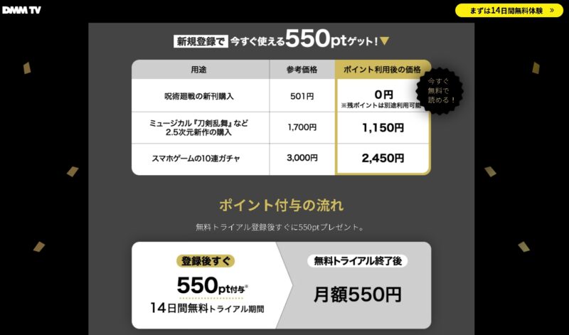 DMM TV 特徴③：ポイントは通販でも利用可能！